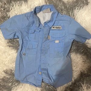 Short sleeve blue Columbia 2T